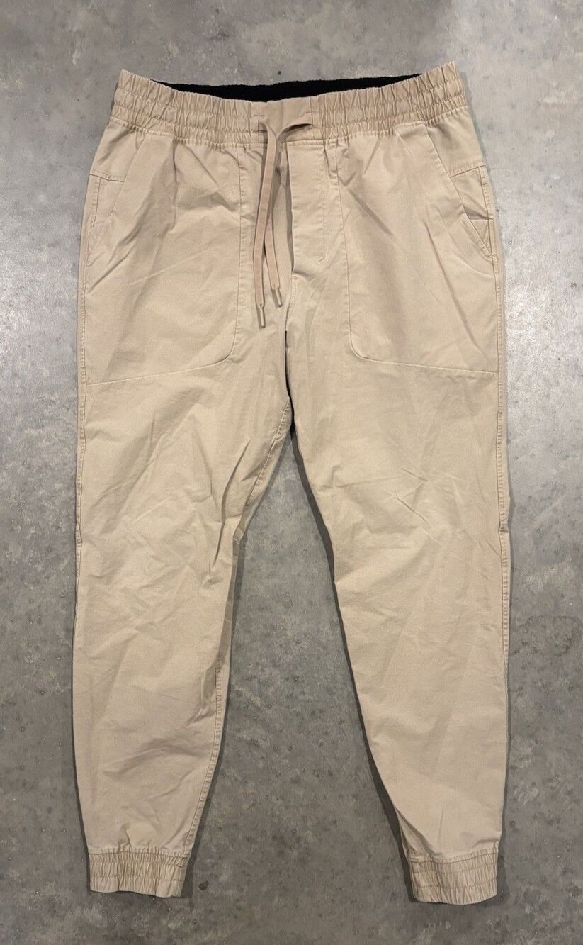 Lululemon Men's ABC Warpstreme Jogger Pants Beige Men's Size Large Athleisure